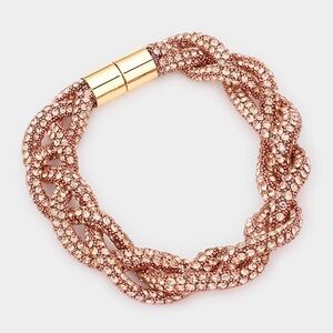 Bling braided bracelet